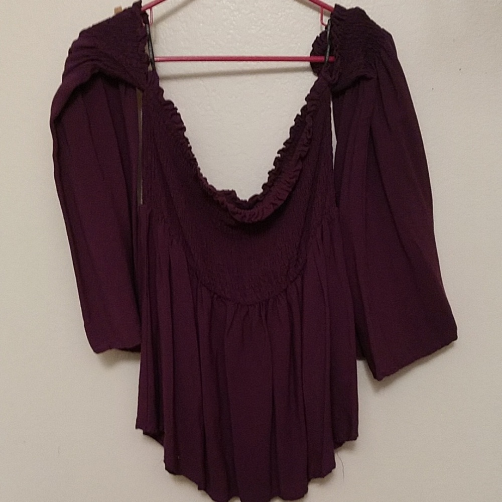 Forever 21+ bare shoulder top.